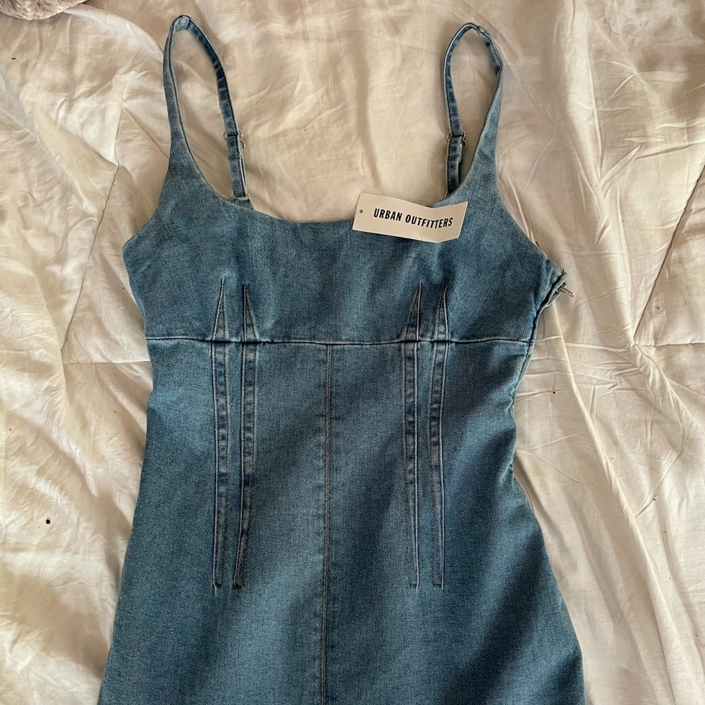 Urban Outfitters Sleeveless Denim Jean Dress